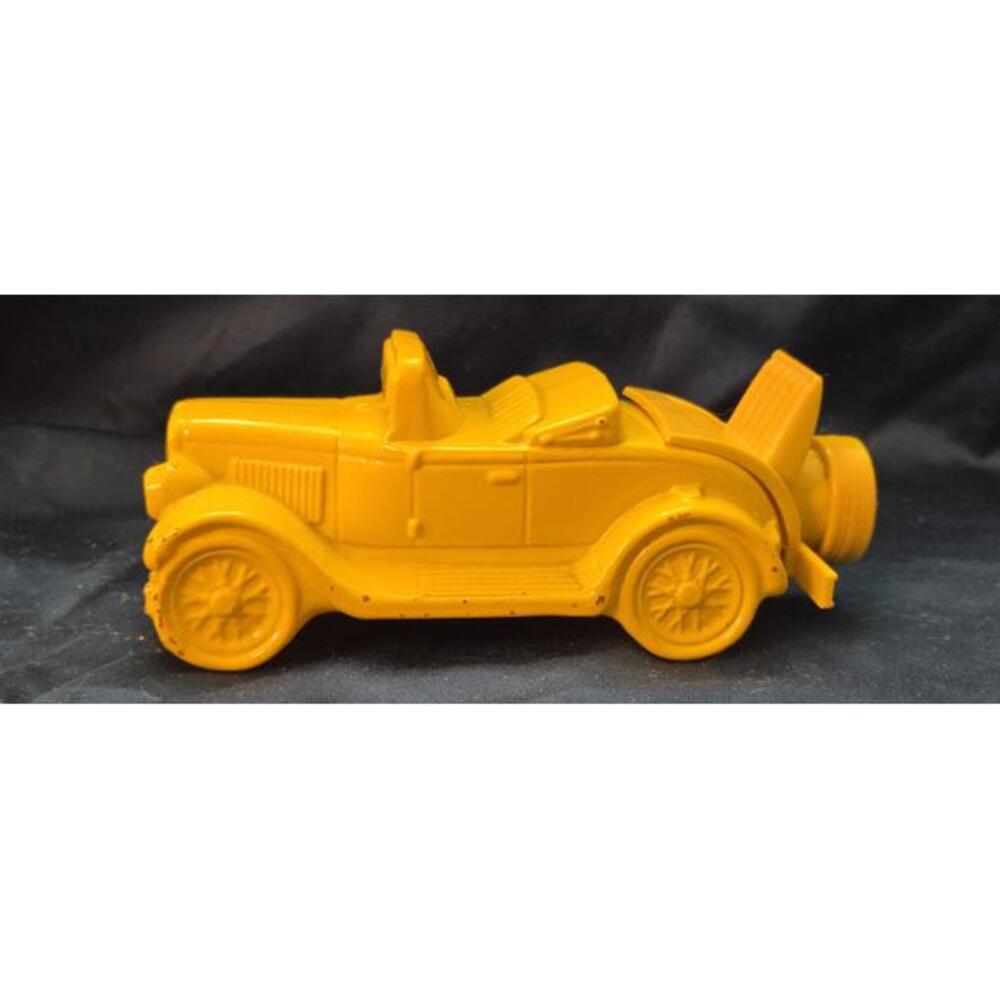 Vintage Avon Yellow Wild Co. Toy Car Bank